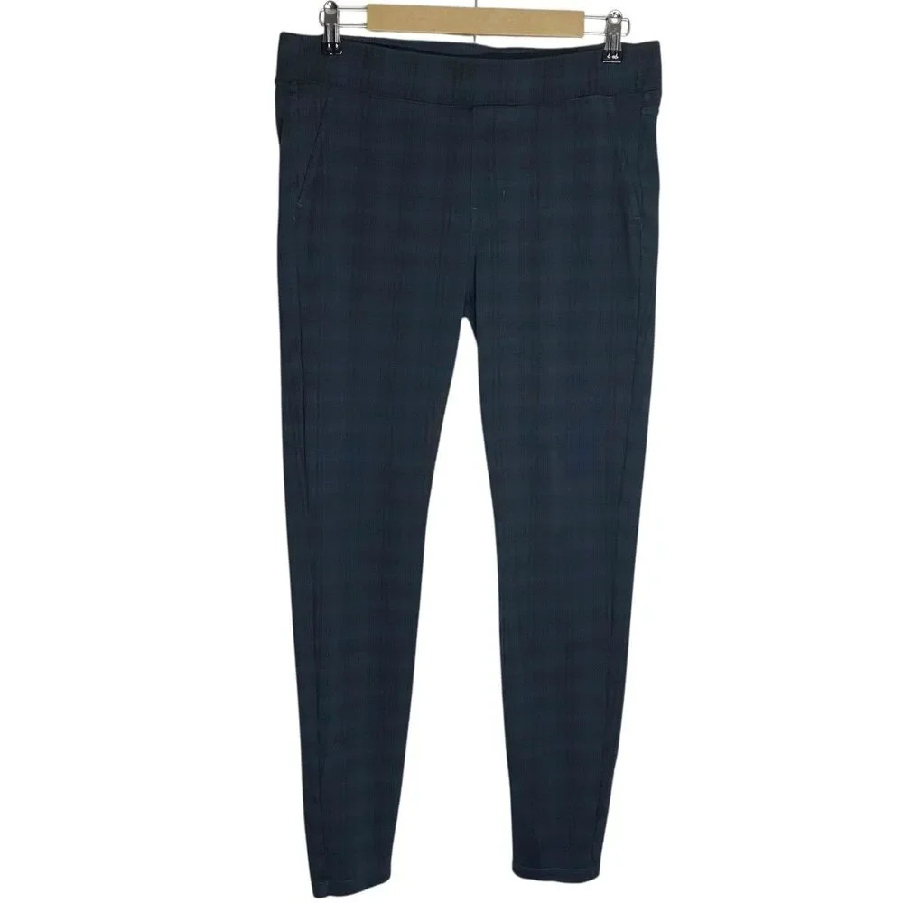 Liverpool Los Angeles Pants Womens 8-29 Kennedy Plaid Preppy Stretch Academia